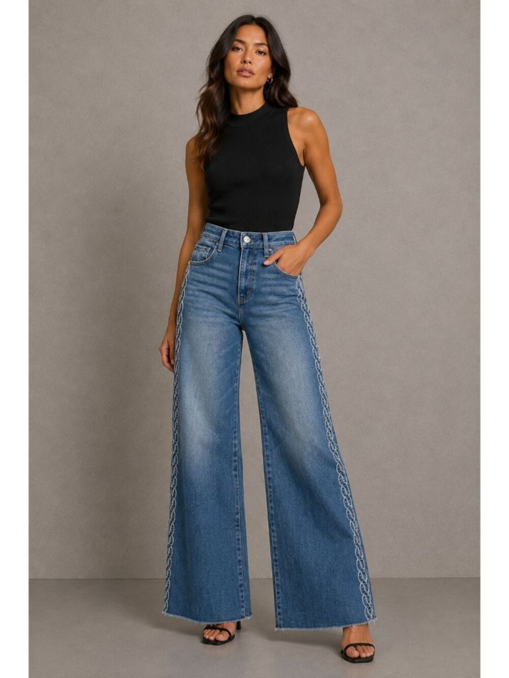 Driftwood Mona High Waist Wide Leg Jeans Size 26